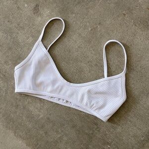 white pacsun bikini top XS